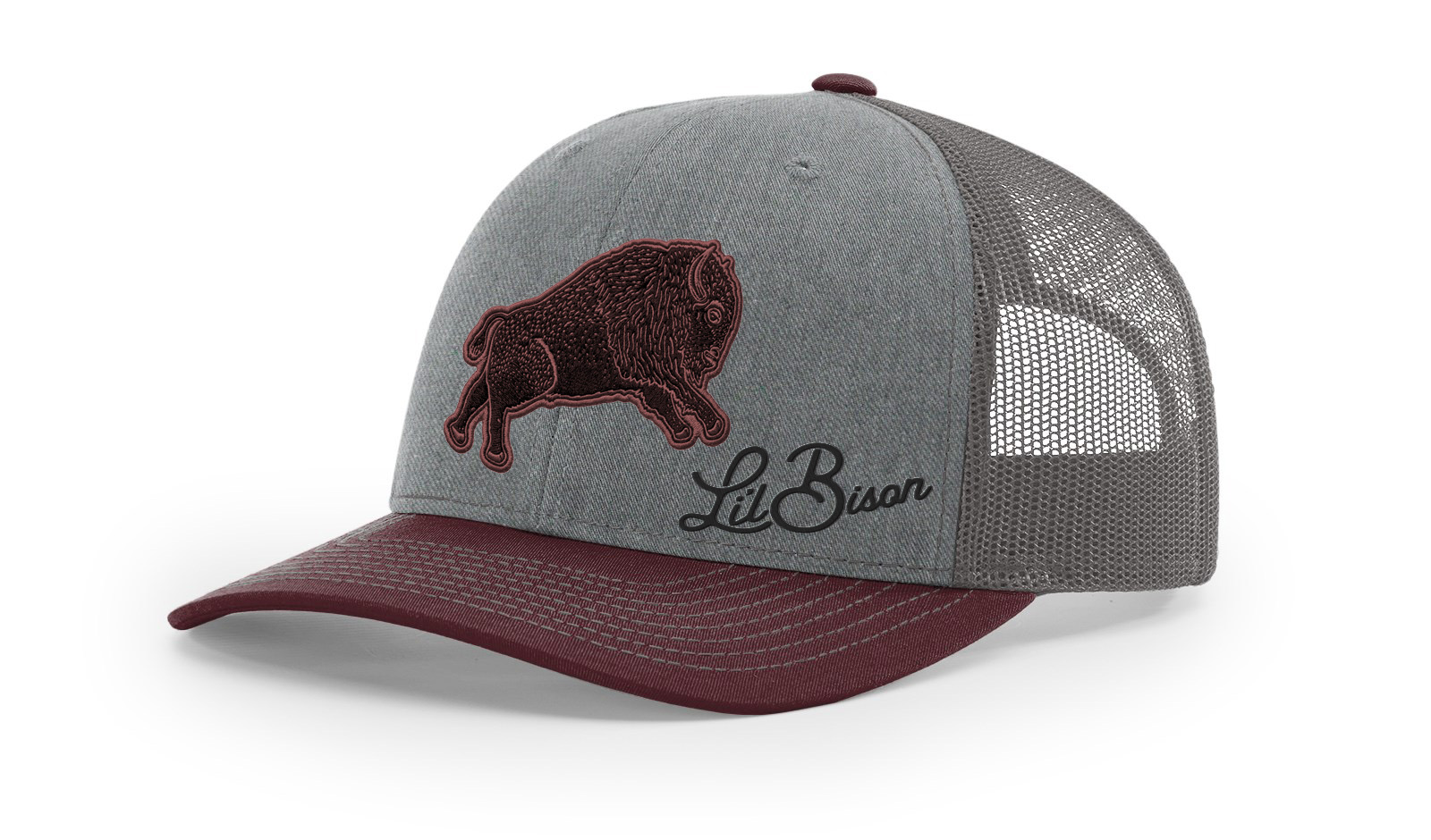 Lil Bison Maroon Patch Hat